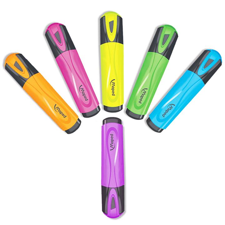 ماژیک علامت گذار مپد مدل کالر فلو بسته 6 عددی